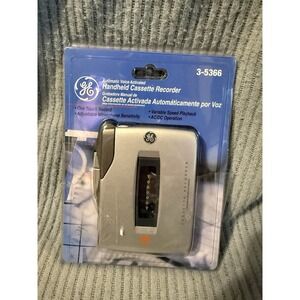 GE Voice Activated Handheld Cassette Recorder 3-5366 Brand New Sealed